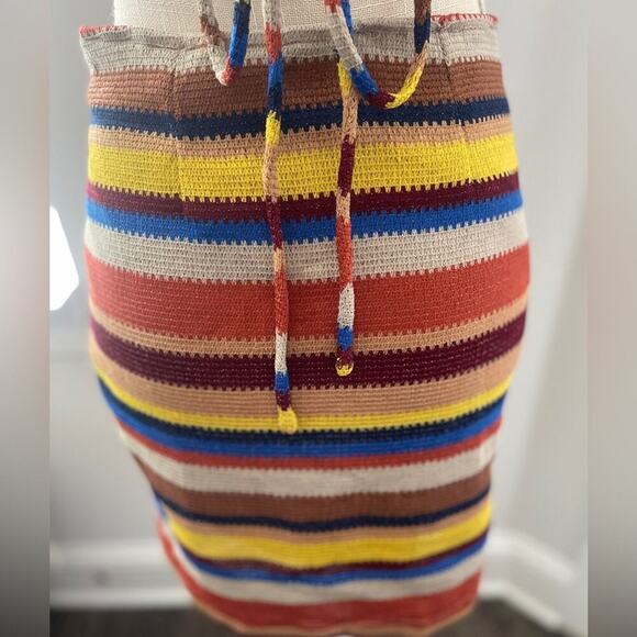 Fashion Nova “Baja Babe” Crochet Multicolor Striped Mini Dress - Picture 11 of 15